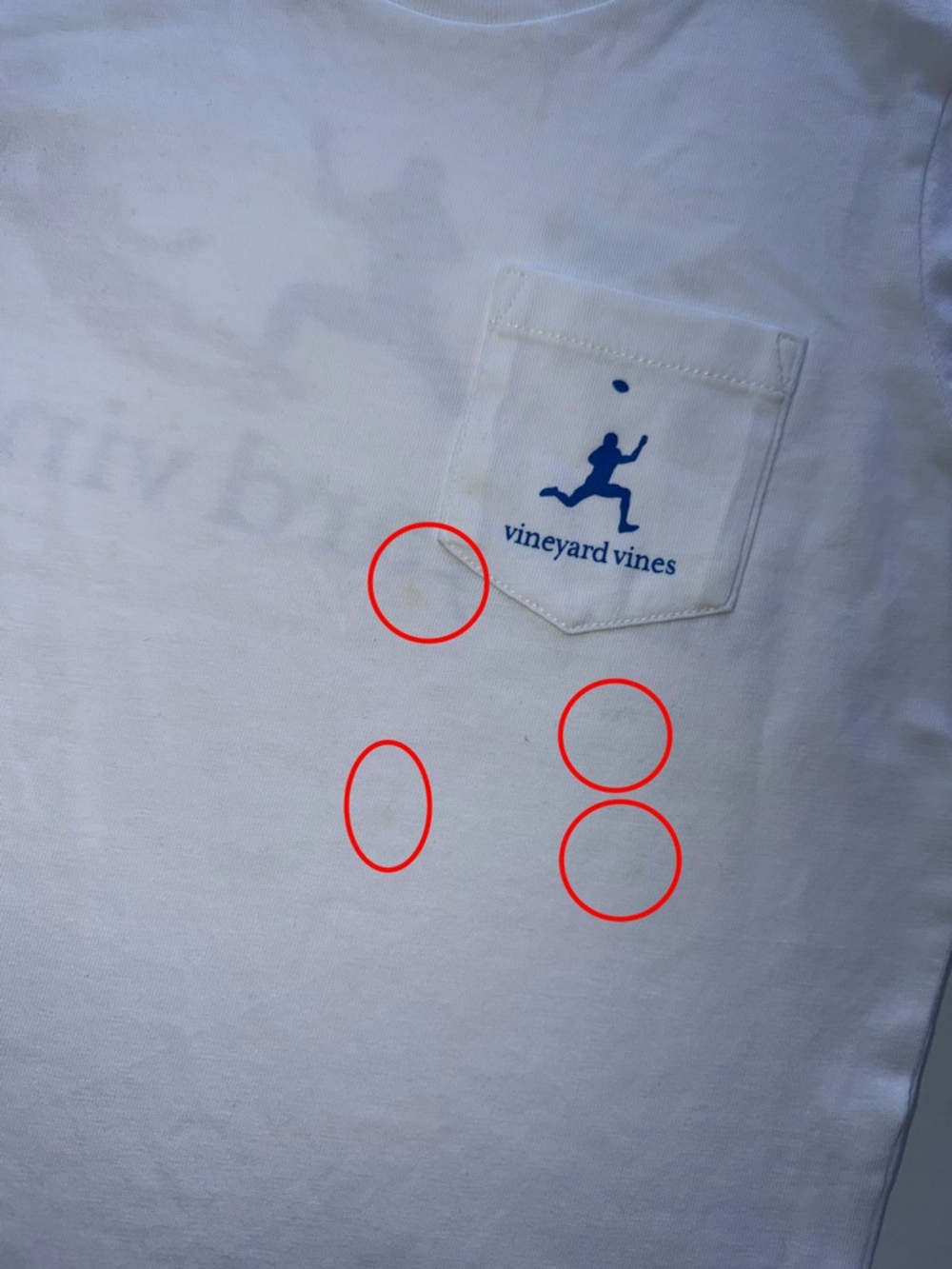 Vineyard Vines Boys Graphic Pocket Tee Size 4T White New w/ Flaws - Picture 4 of 6